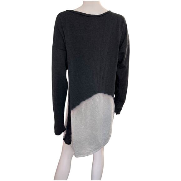 NEW GO COUTURE Gray White Hi-Low Pullover Tunic Top Size XL - Picture 2 of 5